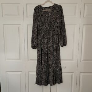 Elegant Black and White Women's Dress